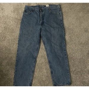 Carhartt Jeans Mens 42x30 Relaxed Straight Denim Blue Outdoor Casual Work Pants